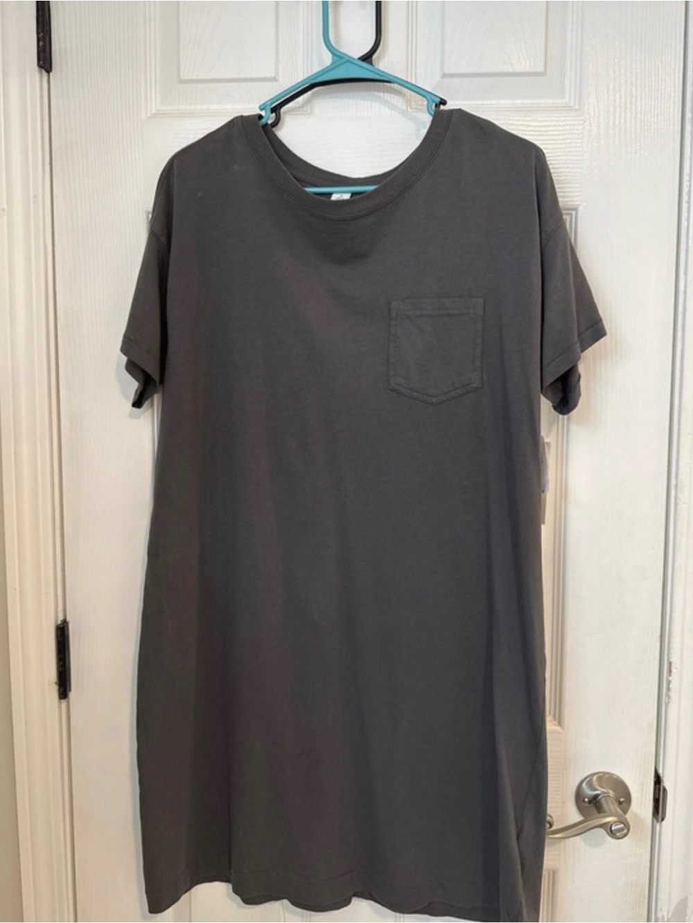 Old Navy Women's Short Sleeve Pocket Tee Dress - Charcoal